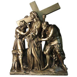 Station 2 - Jesus is Given the Cross (58"H - Fiberglass)