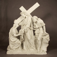 Station 6 - Jesus Meets Veronica (57"H - Fiberglass)