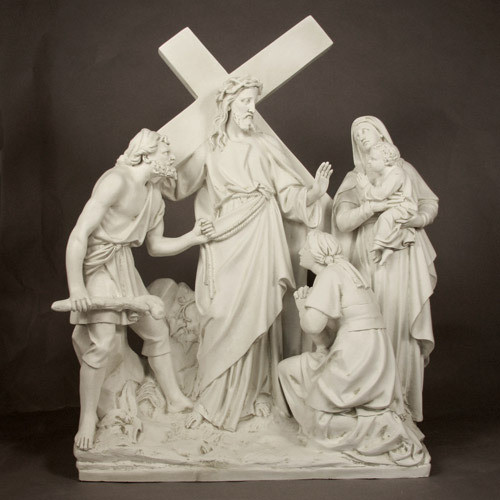 Station 8 - Jesus Speaks to the Woman (58"H - Fiberglass)