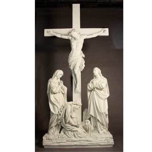 Station 12 - Jesus is Crucified with Cross (96"H - Fiberglass)