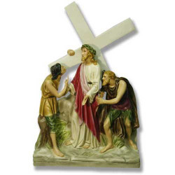 Station 2 - Jesus is Given the Cross (20"H - Fiberglass)