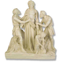 Station 10 - Jesus is Stripped (28"H - Fiberglass)