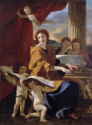 Saint Cecilia by Nicolas Poussin