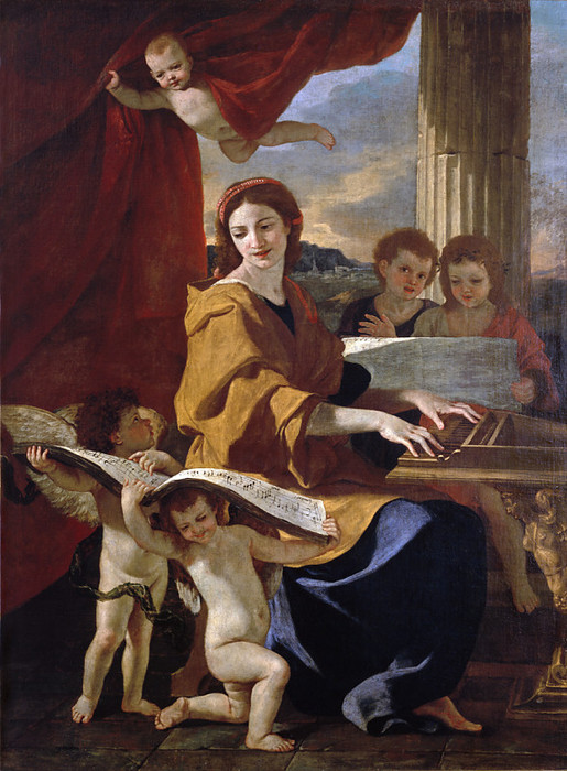 Saint Cecilia by Nicolas Poussin