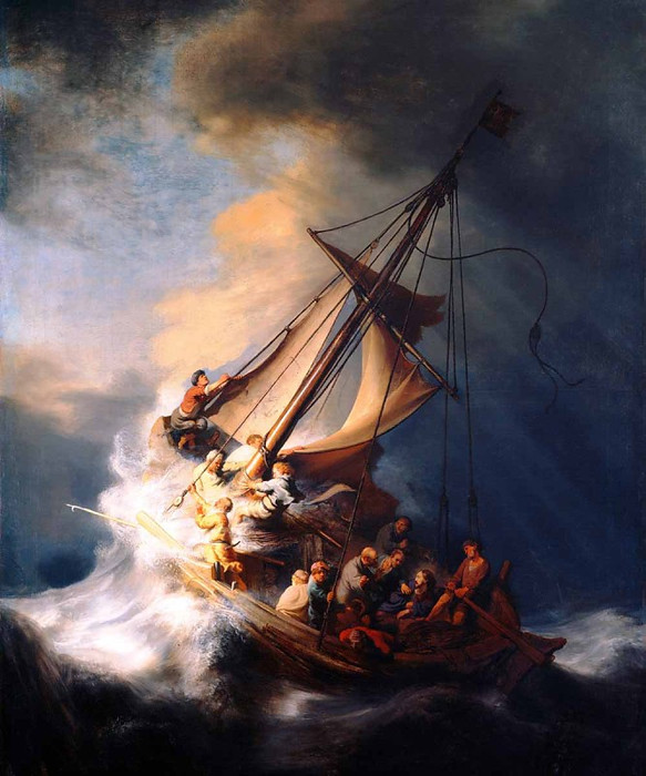 Storm the Sea of Galilee by Rembrandt