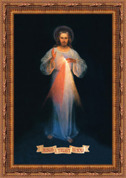 Divine Mercy - Vilnius by Eugene Kazimierowski (St Faustina)