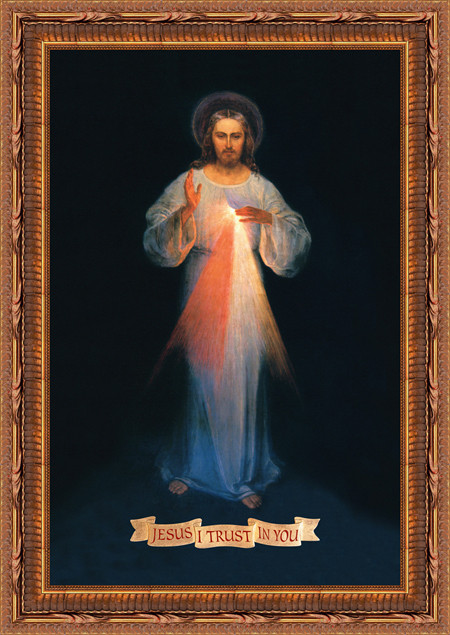 Divine Mercy - Vilnius by Eugene Kazimierowski (St Faustina)