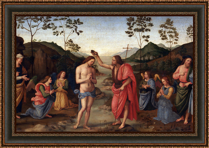 The Baptism of Christ by Pietro Perugino