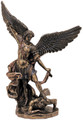 St. Michael Statue (bronze, color, pewter, white)