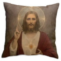 Sacred Heart of Jesus & Immaculate Heart of Mary Double-sided Pillow