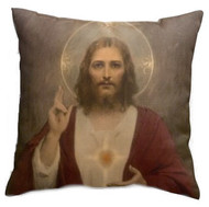 Sacred Heart of Jesus & Immaculate Heart of Mary Double-sided Pillow