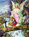 Guardian Angel Stretched Canvas Print