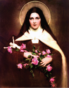 St. Therese Stretched Canvas Print