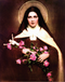 St. Therese Stretched Canvas Print
