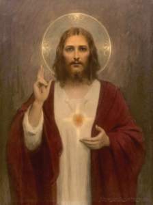Sacred Heart of Jesus Stretched Canvas Print