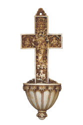 True Church Cross Holy Water Font