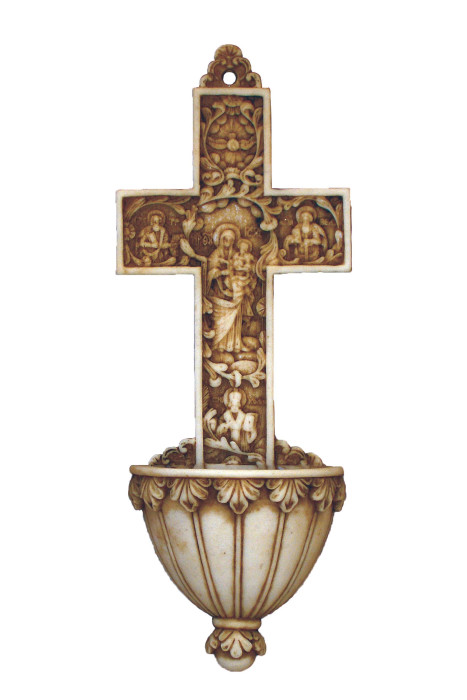 True Church Cross Holy Water Font