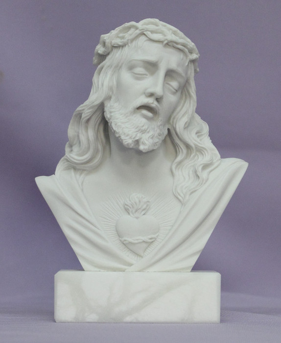 Sacred Heart of Jesus Bust 5" - Made in Italy