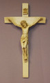 Antiqued Alabaster Crucifix - 9.5inches - Made in Italy