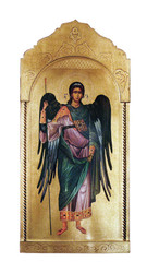 Archangel Michael Florentine Plaque (21"x45") - Made in Italy