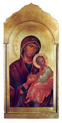 Madonna & ChiId Icon Florentine Plaque (21"x45") - Made in Italy