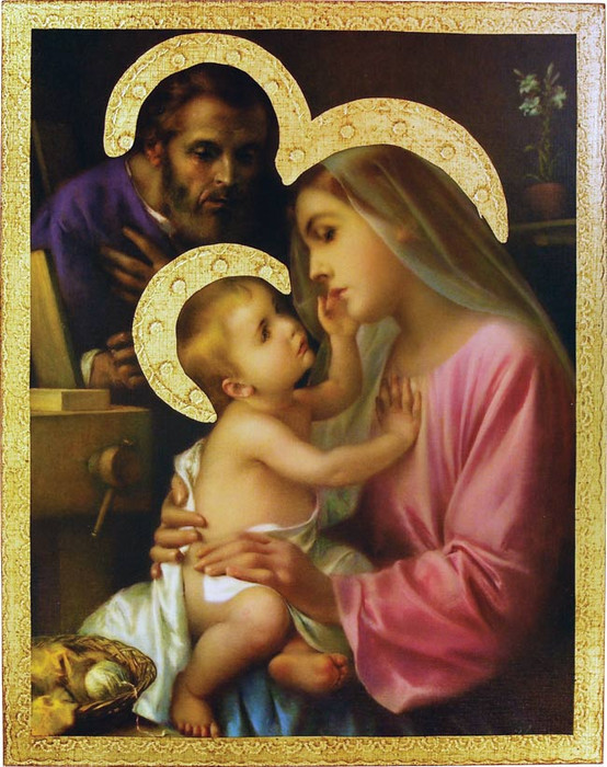 Holy Family Florentine Plaque by Simeone - Made in Italy