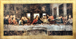 Last Supper by Da Vinci Florentine Plaque - Made in Italy