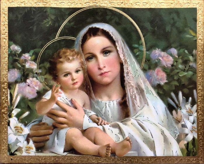 Madonna & Child by Simeone Florentine Plaque - Made in Italy