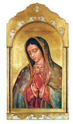 Our Lady of Guadalupe Florentine Plaque - 21x41inches - Made in Italy