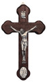 Guardian Angel Medallion Crucifix - 8.75" - MADE IN ITALY