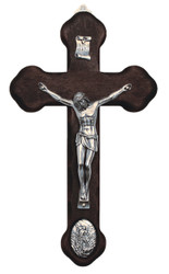 St. Michael medallion crucifix - 8.75" - MADE IN ITALY