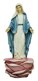 Lady of Grace Font (pink bowl) - Made in Italy
