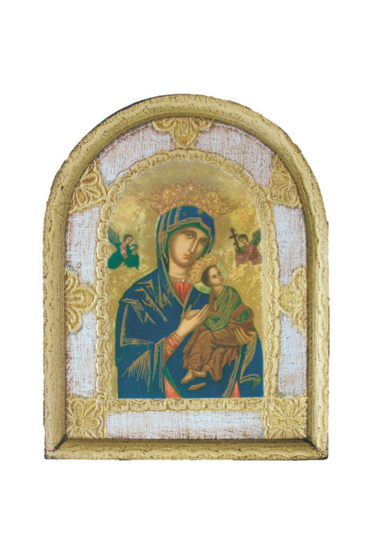 Our Lady of Perpetual Help Florentine Plaque - 4.5" x 6"