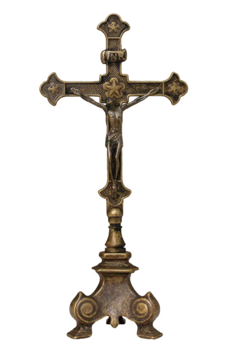 13" Standing Double Sided Crucifix