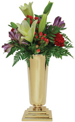 Brass Altar Vase 1354