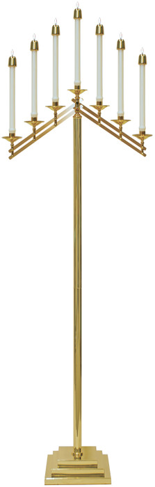 Brass Floor Candelabra K1356