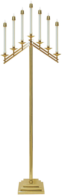 Brass Floor Candelabra K1356