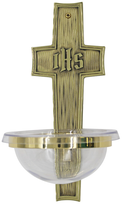 Brass Holy Water Font K242