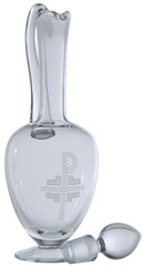 Imported Crystal Engraved Flagon K1268