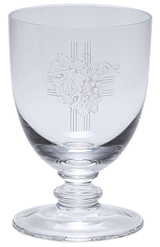 Imported Crystal Chalice & Paten Set K1250