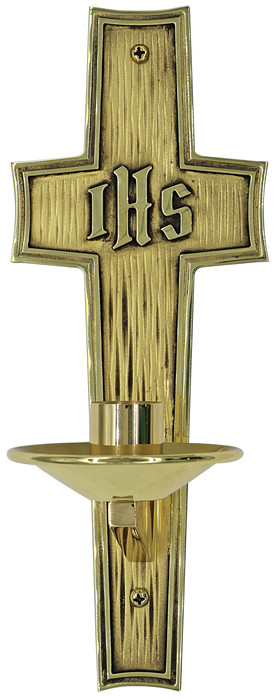 Two-Tone Brass Candle Holder K168