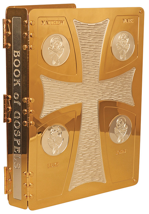 Solid Brass Book of Gospels Cover 675