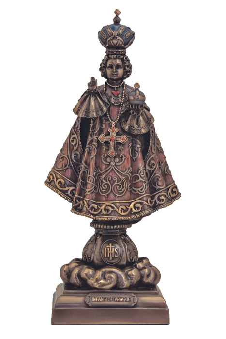 Bronze Infant of Prague Statue