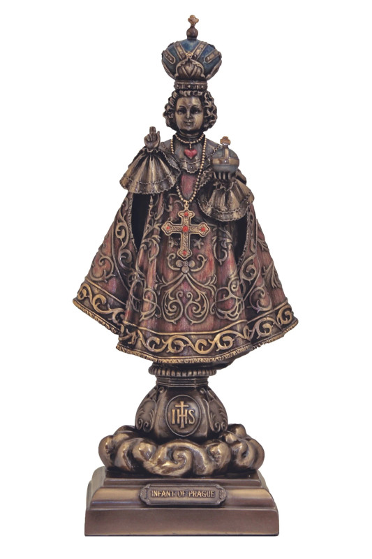 Bronze Infant of Prague Statue