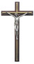 Crucifix with Gold Medal 10.5"