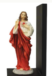 Sacred Heart Jesus Bookend (bronze or color)