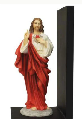 Sacred Heart Jesus Bookend (bronze or color)