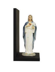 Immaculate Heart Mary Fully Hand-Painted Color Bookend