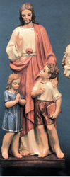 Christ With Two Children "H - Fiberglass