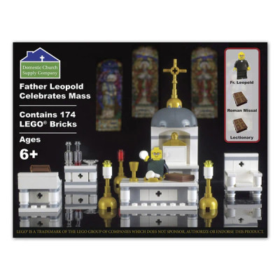 Father Leopold Celebrates Mass Lego Set